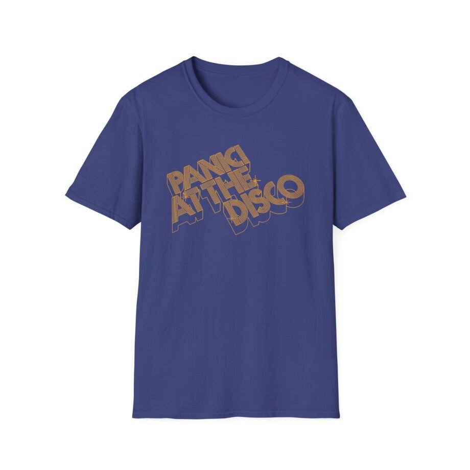 Panic at the Disco 3-d Gold Logo Unisex Softstyle T-Shirt