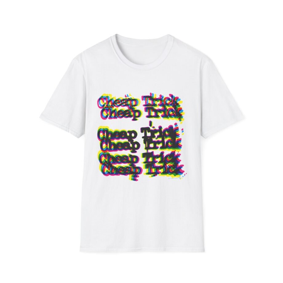 Cheap Trick 3d Logo Unisex Softstyle T-Shirt