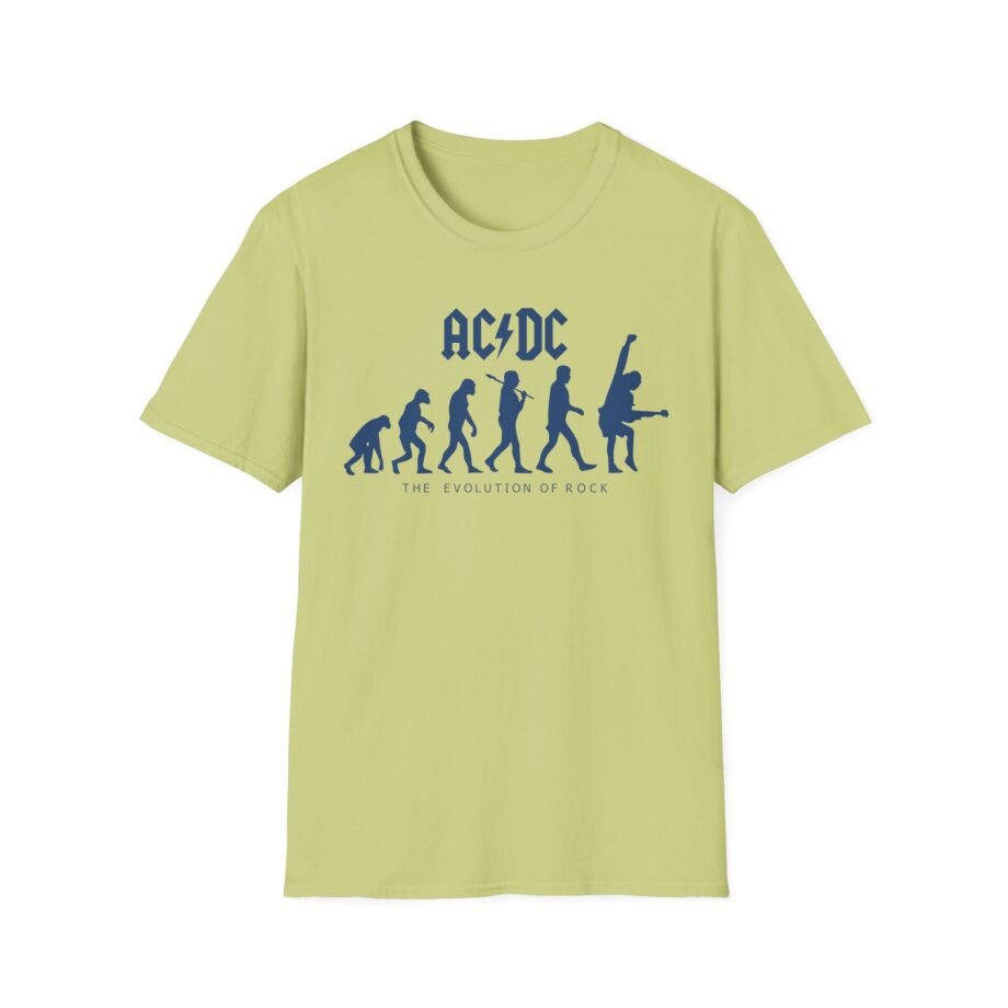 Acdc Evolution of Rock Unisex Softstyle T-Shirt
