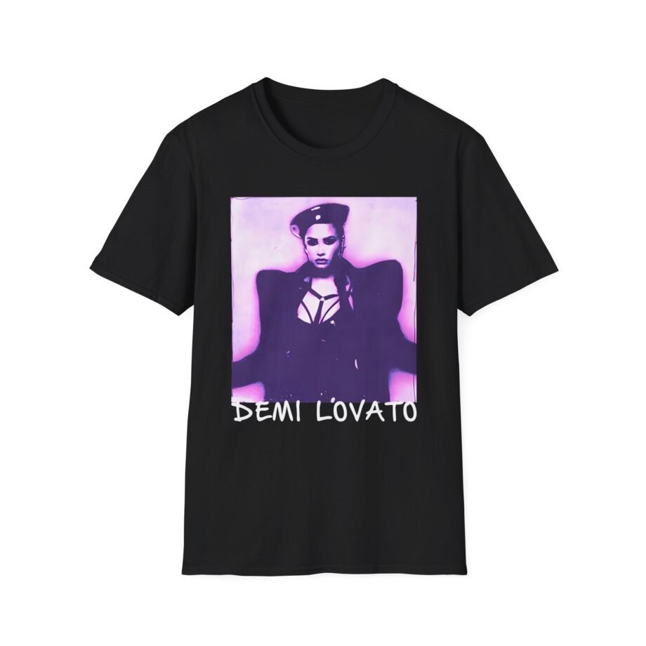Demi Lovato Lilac Gradient Photo Unisex Softstyle T-Shirt