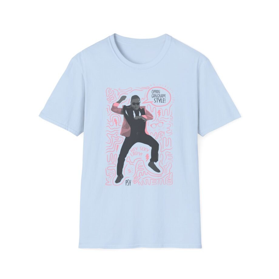 PS Gangnam Scribbles Dance Unisex Softstyle T-shirt