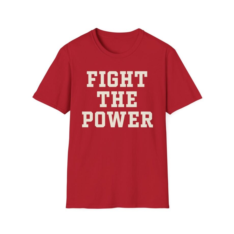 Public Enemy Fight the Power Text Unisex Softstyle T-Shirt