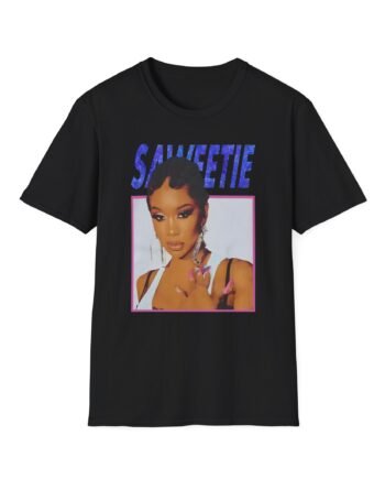 Saweetie Portrait Unisex Softstyle T-Shirt