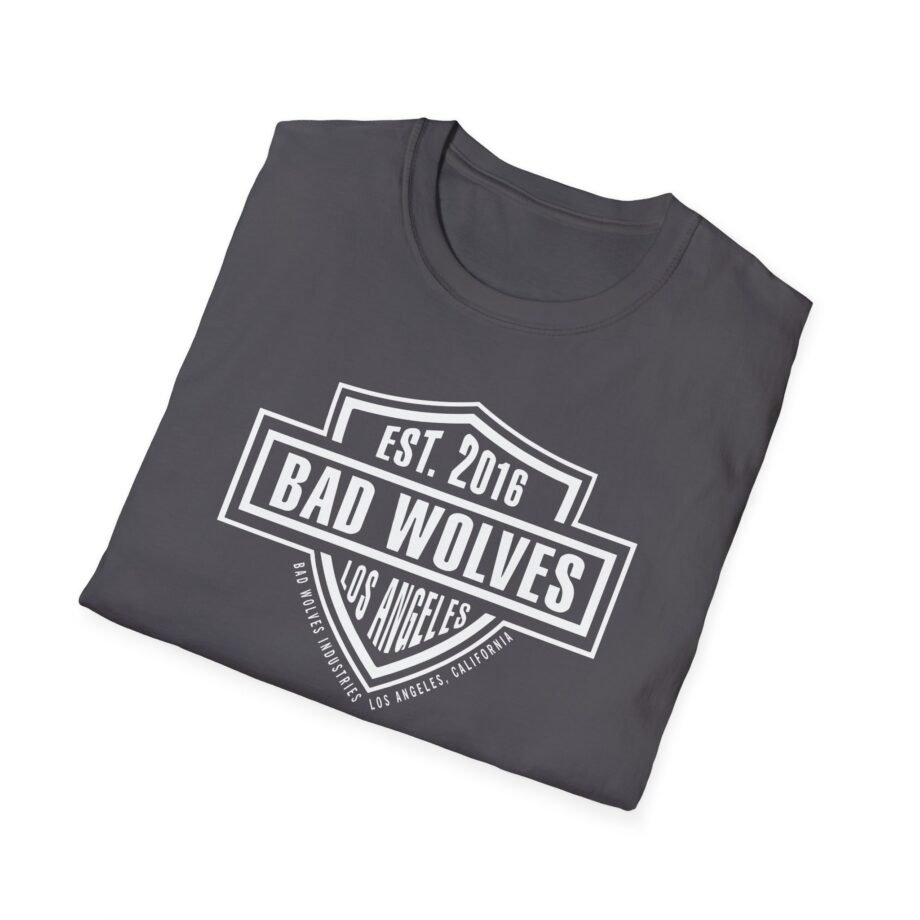 Bad Wolves Los Angeles Ca Shield Unisex Softstyle T-Shirt