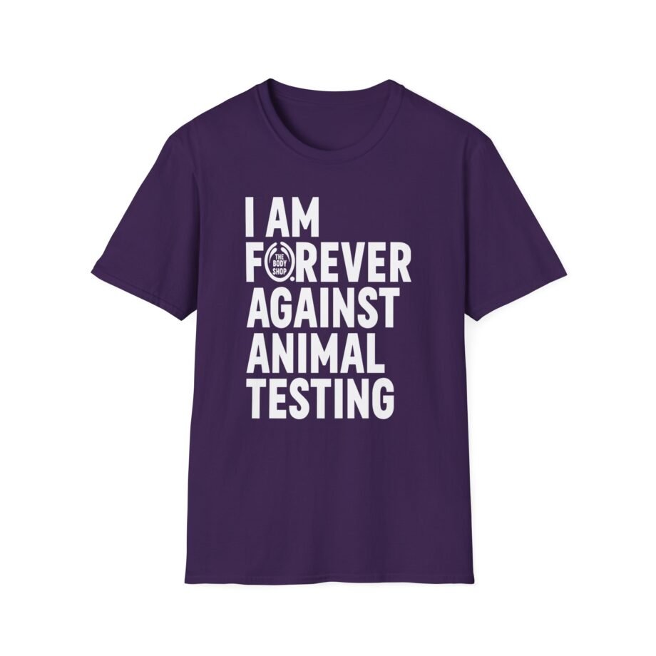 AJ I Am Forever Against Animal Testing Unisex Softstyle T-Shirt