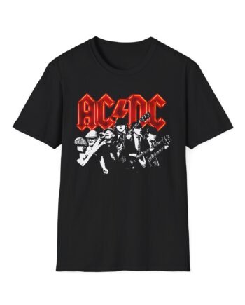 Acdc Angus Brian Unisex Softstyle T-Shirt