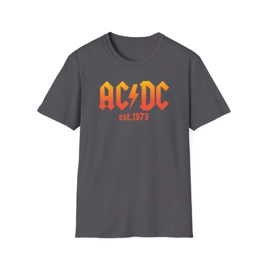 Acdc 1973 Ombr Logo Unisex Softstyle T-Shirt