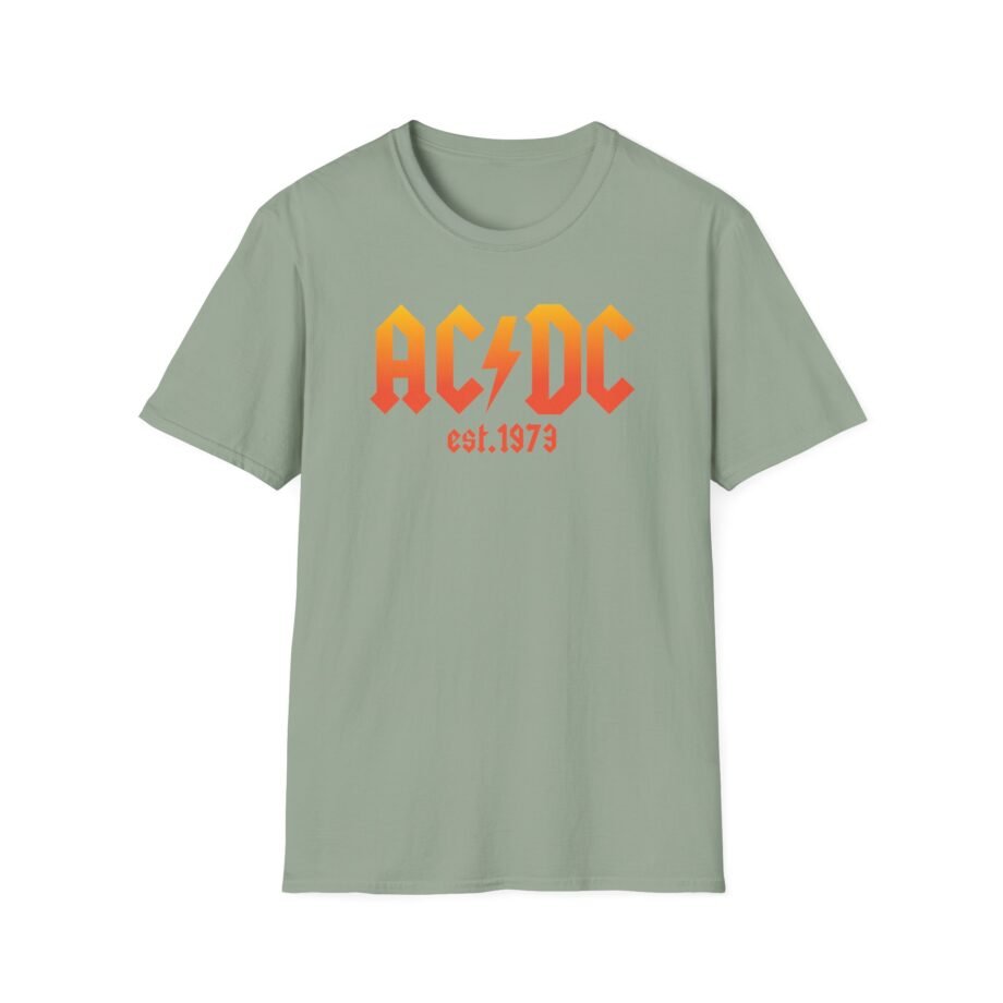 Acdc 1973 Ombr Logo Unisex Softstyle T-Shirt