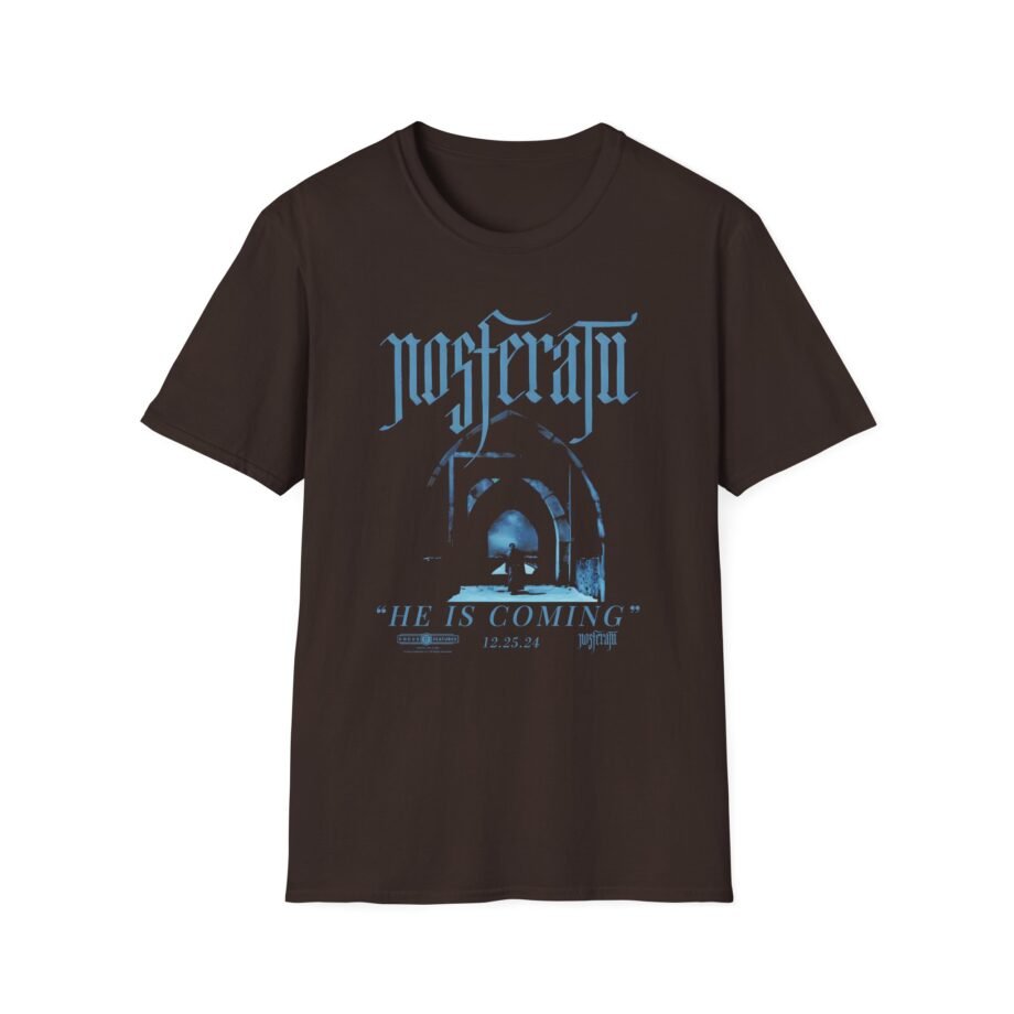 Nosferatu He is Coming Unisex Softstyle T-shirt