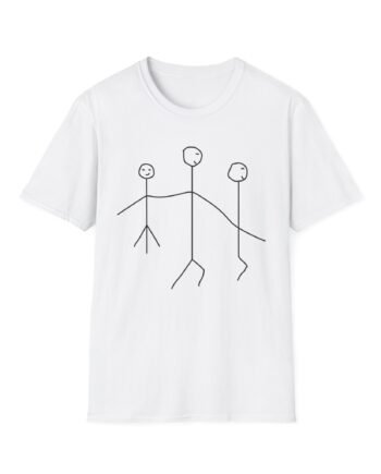 Leith Ross Stick Figures Unisex Softstyle T-Shirt