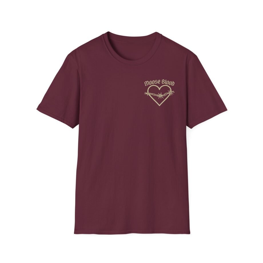 Moose Blood Barbed Wire Heart Unisex Softstyle T-Shirt