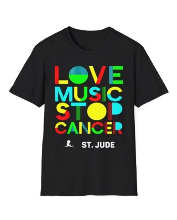 Liquid Stranger Love Music Stop Cancer Unisex Softstyle T-Shirt