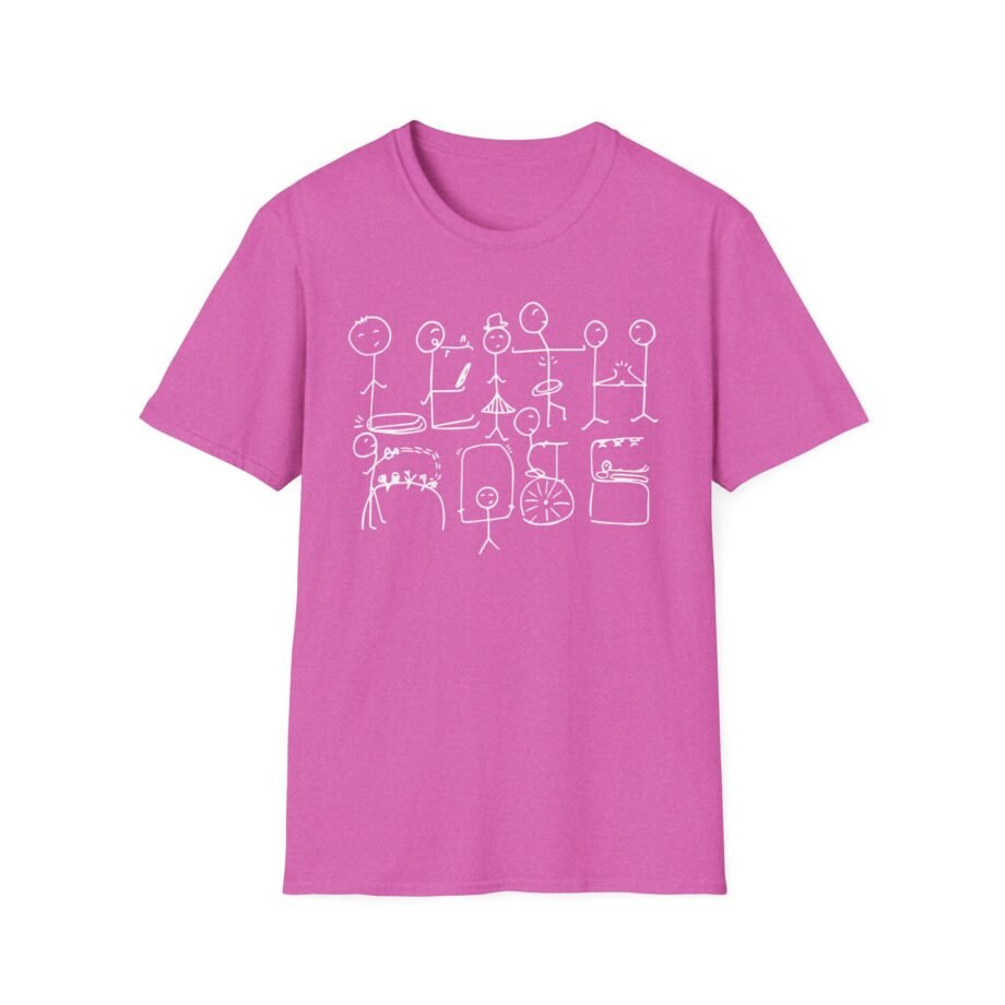 Leith Ross Stick Figures  Unisex Softstyle T-Shirt