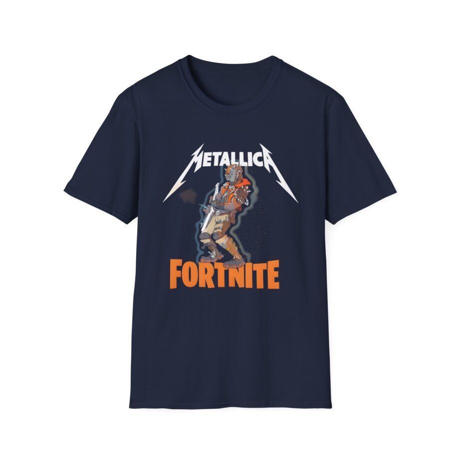 Fortnite X Metallica Fire Unisex Softstyle T-Shirt