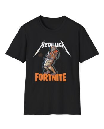 Fortnite X Metallica Fire Unisex Softstyle T-Shirt