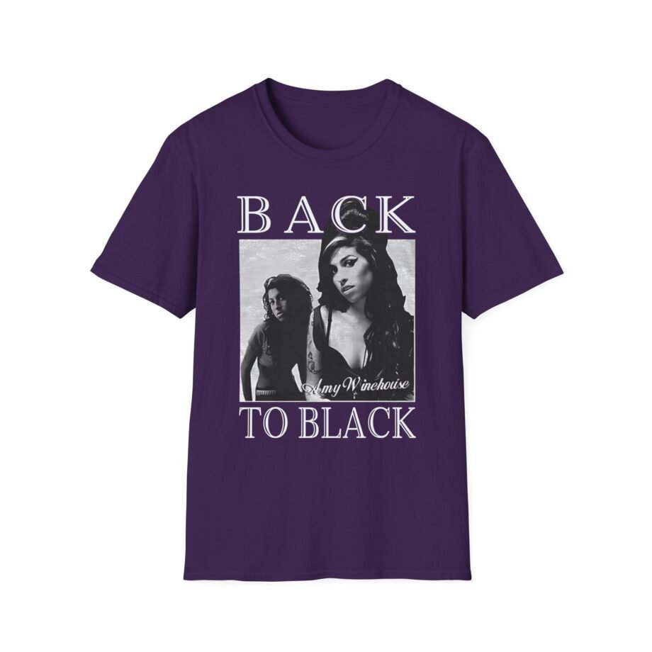 Amy Winehouse Back to Black Unisex Softstyle T-Shirt