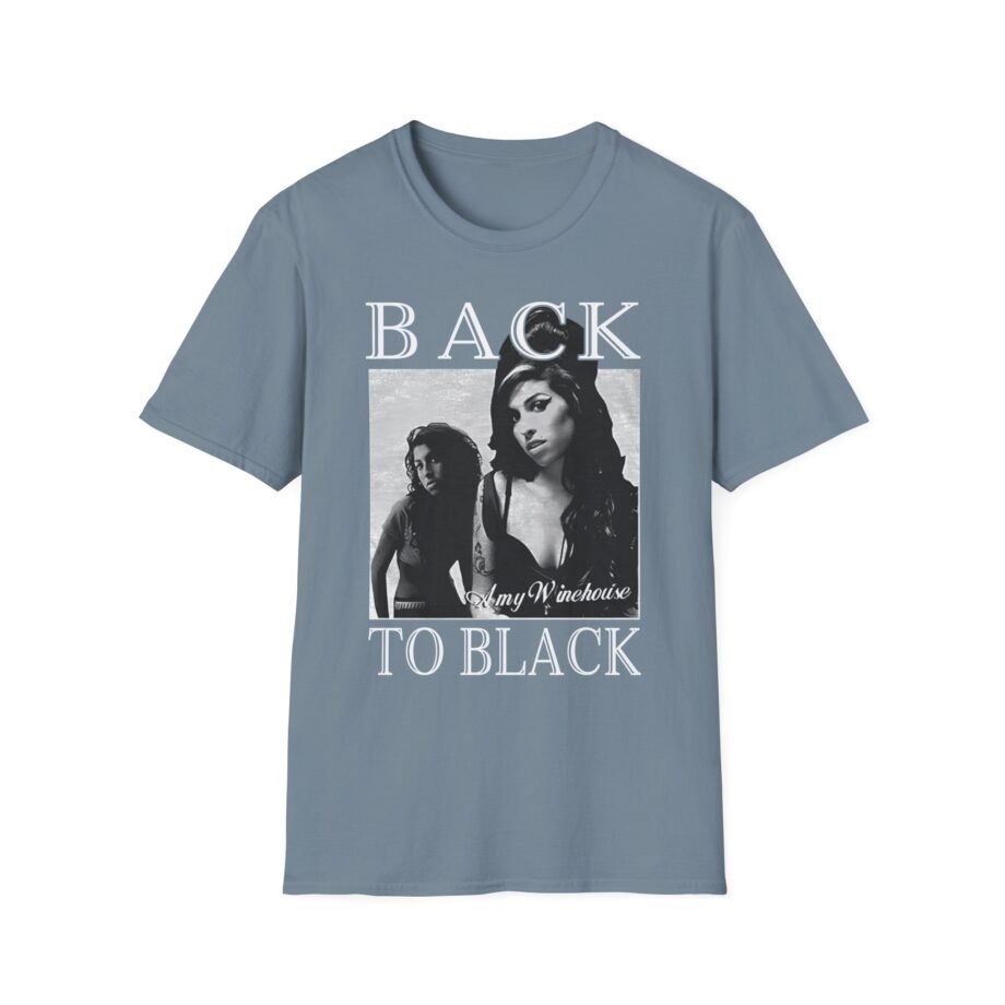Amy Winehouse Back to Black Unisex Softstyle T-Shirt