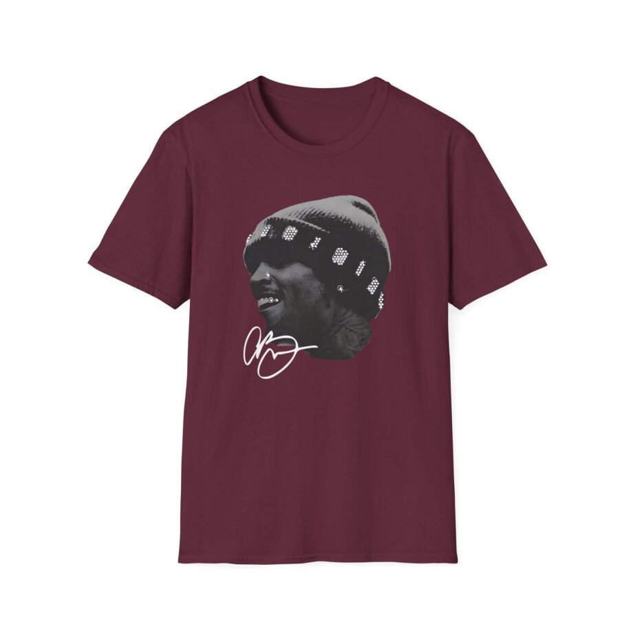 Chris Brown Rhinestone Big Head Unisex Softstyle T-Shirt