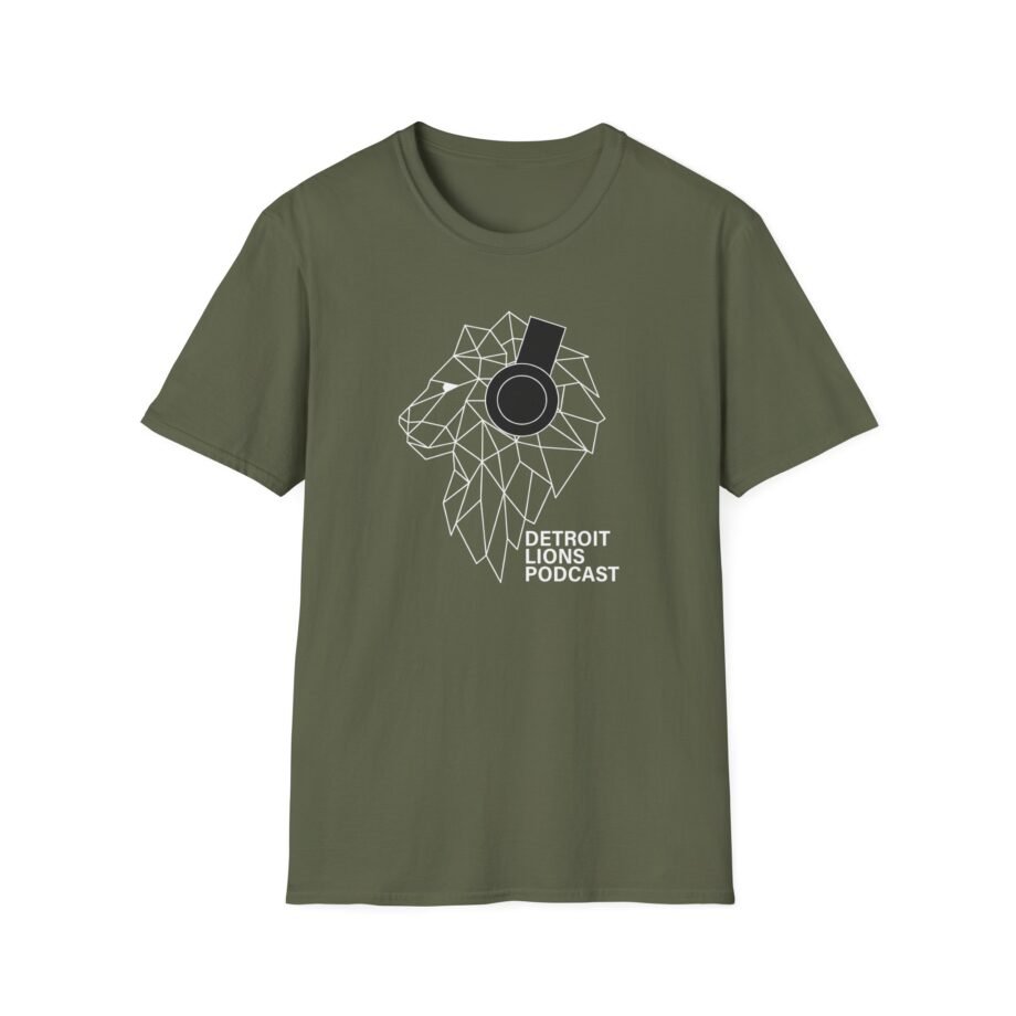 Detroit Lions Dlp Logo Unisex Softstyle T-Shirt