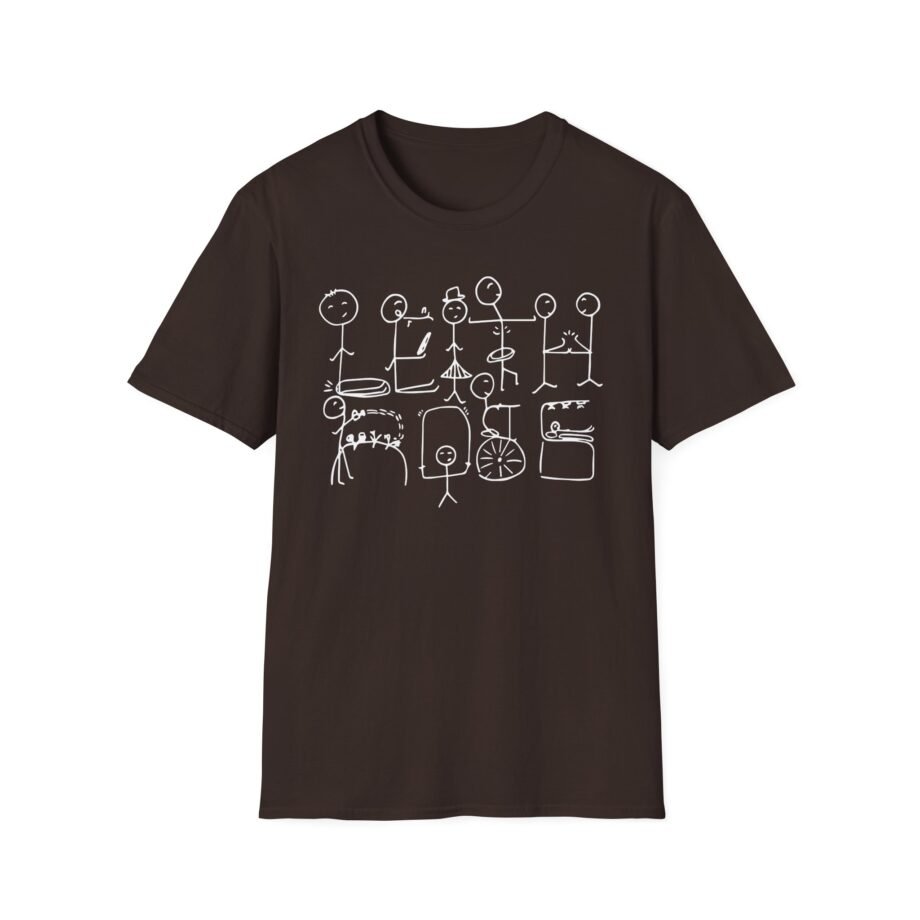 Leith Ross Stick Figures  Unisex Softstyle T-Shirt