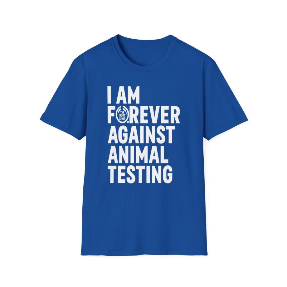 AJ I Am Forever Against Animal Testing Unisex Softstyle T-Shirt