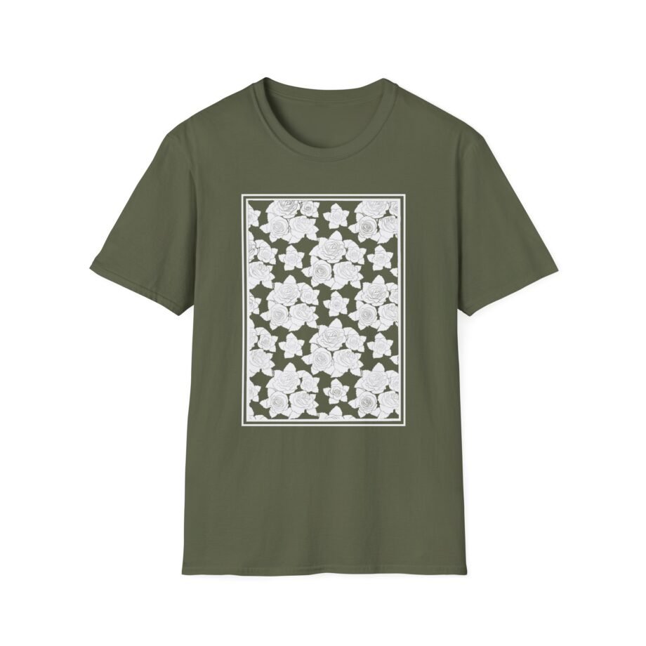 Smoke Floral Unisex Softstyle T-Shirt
