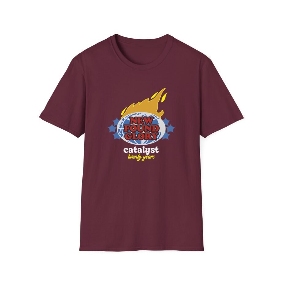 New Found Glory It’s All Downhill From Here Flame Unisex Softstyle T-Shirt