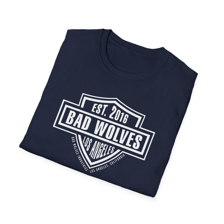 Bad Wolves Los Angeles Ca Shield Unisex Softstyle T-Shirt