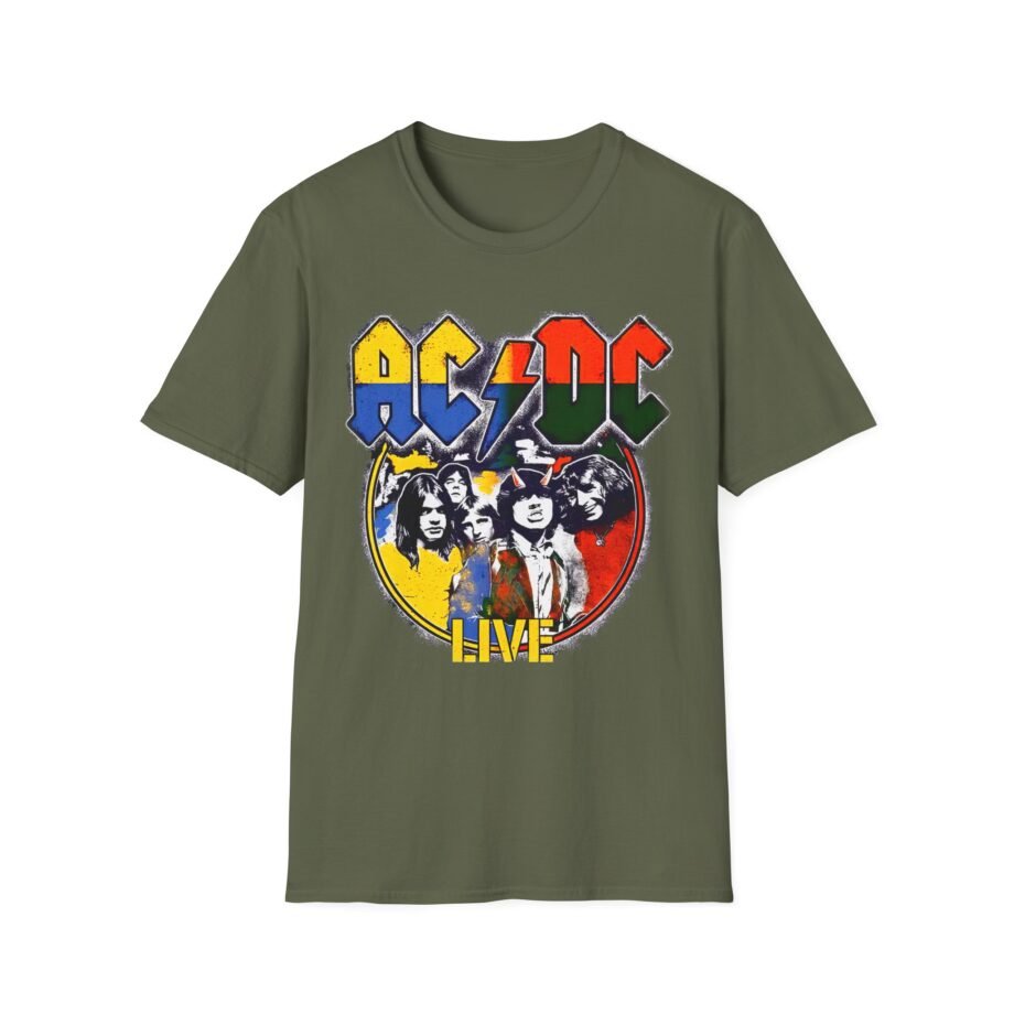 Acdc Live Colorblock Unisex Softstyle T-Shirt