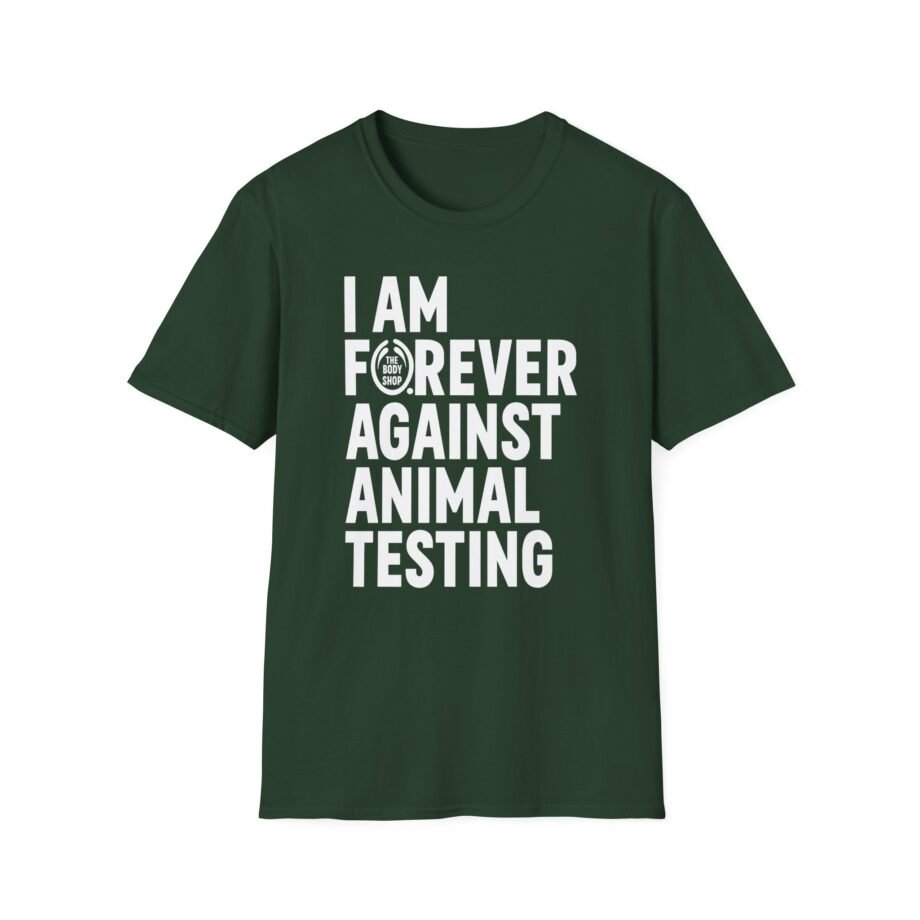 AJ I Am Forever Against Animal Testing Unisex Softstyle T-Shirt