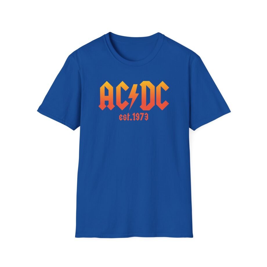 Acdc 1973 Ombr Logo Unisex Softstyle T-Shirt