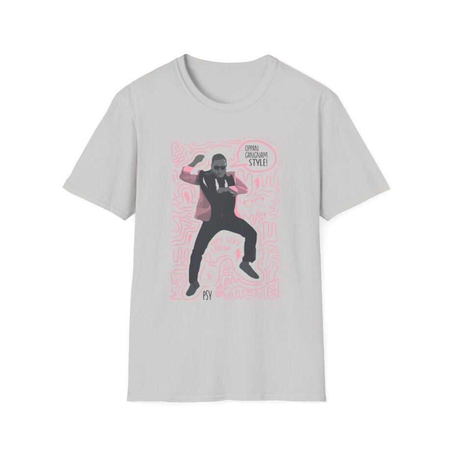 PS Gangnam Scribbles Dance Unisex Softstyle T-shirt