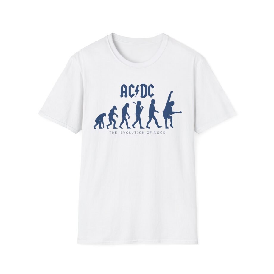 Acdc Evolution of Rock Unisex Softstyle T-Shirt