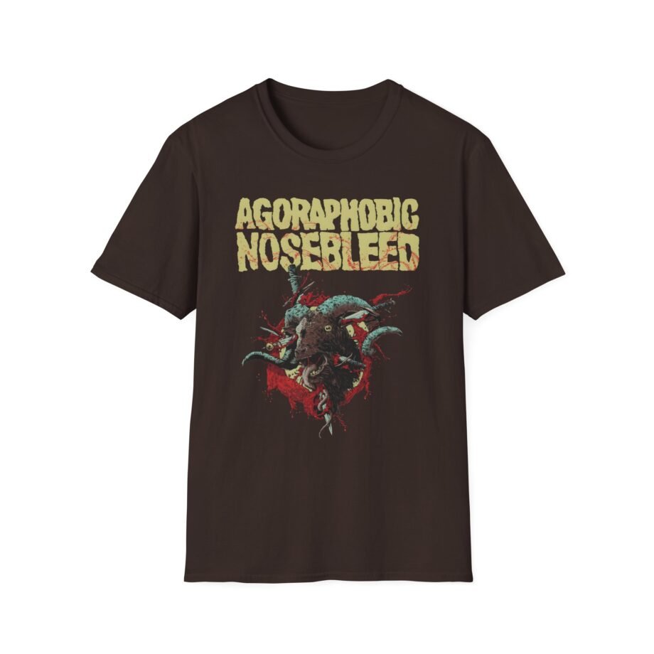 Agoraphobic Nosebleed Goat Head Unisex Softstyle T-Shirt