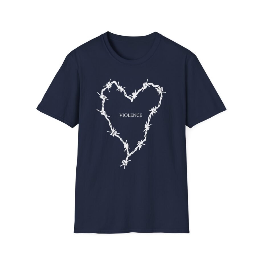 Frank Iero Barbed Wire Hear Unisex Softstyle T-Shirt