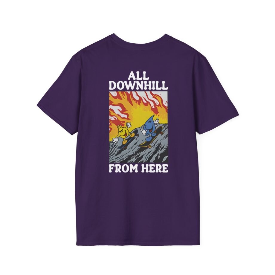 New Found Glory It’s All Downhill From Here Flame Unisex Softstyle T-Shirt