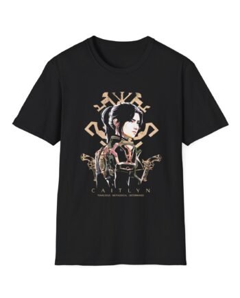 Arcane League of Legends Caitlyn With Kiramman Insignia Unisex Soft-style T-shirt