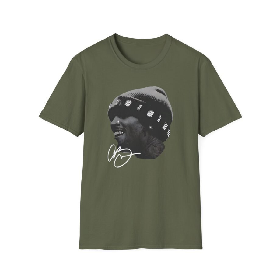 Chris Brown Rhinestone Big Head Unisex Softstyle T-Shirt