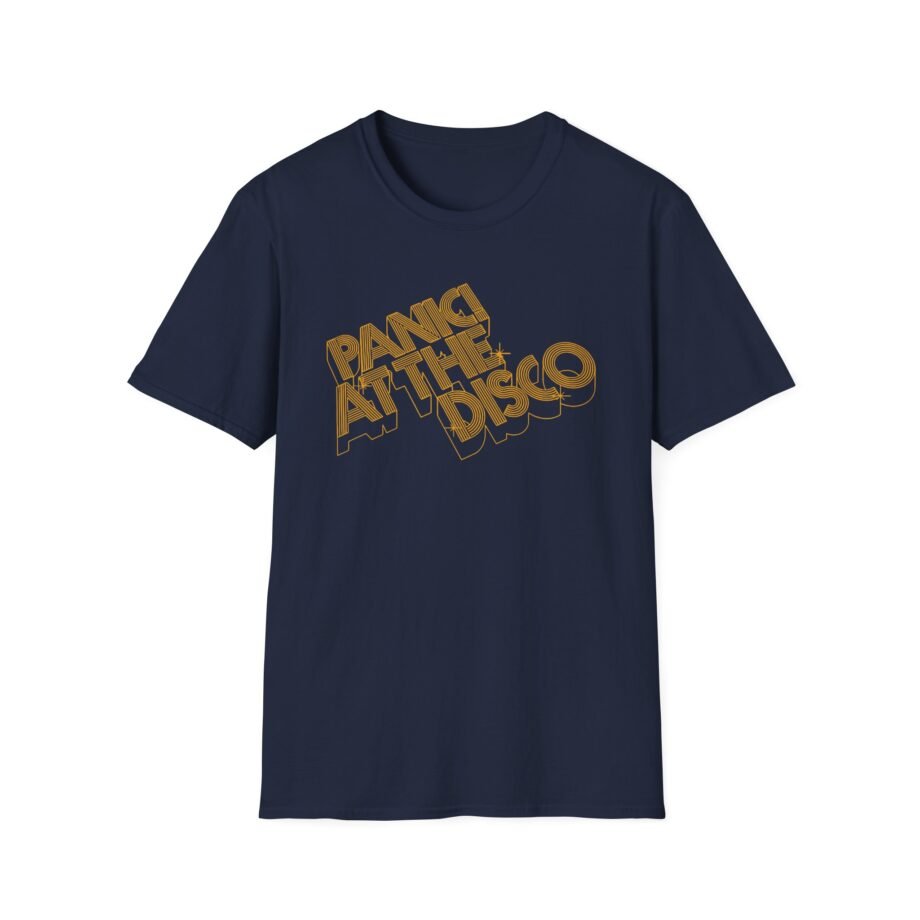 Panic at the Disco 3-d Gold Logo Unisex Softstyle T-Shirt