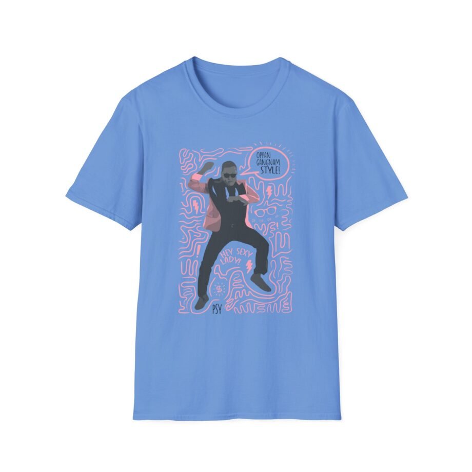 PS Gangnam Scribbles Dance Unisex Softstyle T-shirt