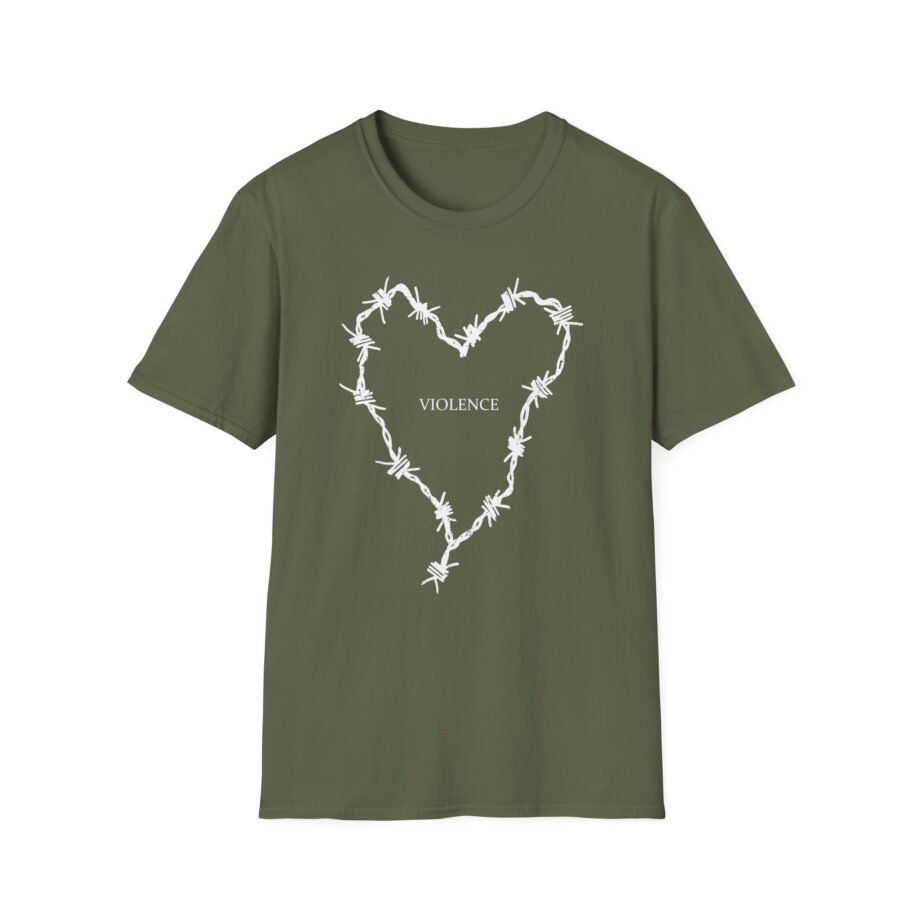 Frank Iero Barbed Wire Hear Unisex Softstyle T-Shirt