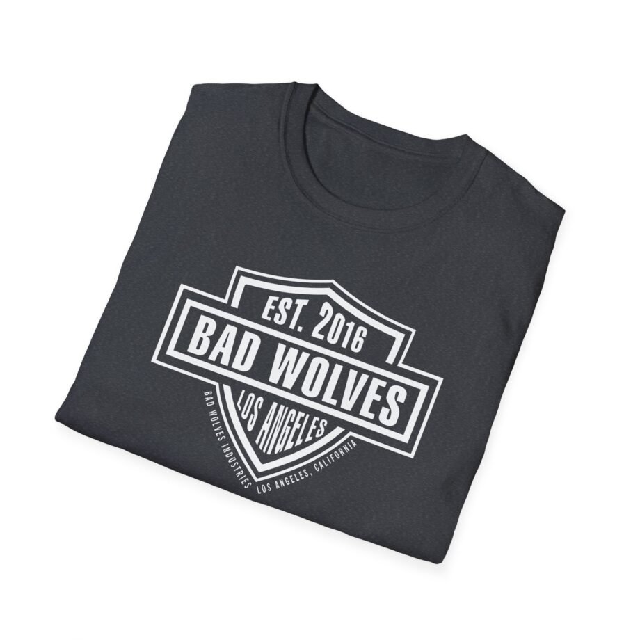 Bad Wolves Los Angeles Ca Shield Unisex Softstyle T-Shirt