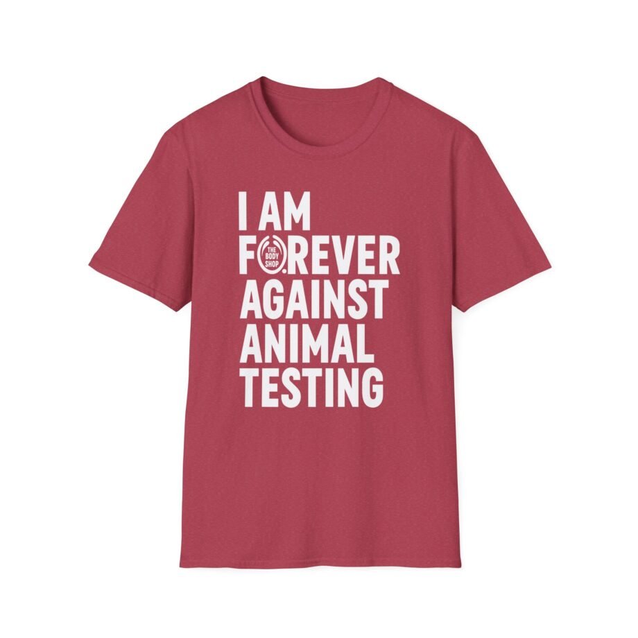 AJ I Am Forever Against Animal Testing Unisex Softstyle T-Shirt