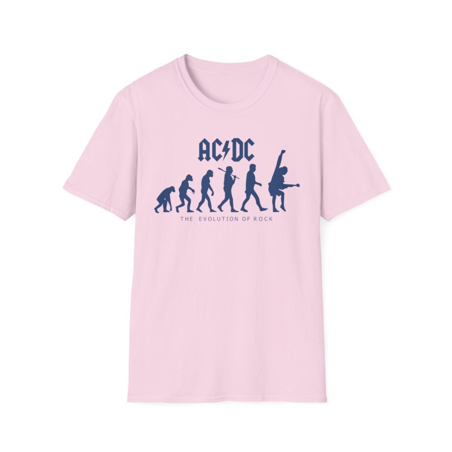 Acdc Evolution of Rock Unisex Softstyle T-Shirt