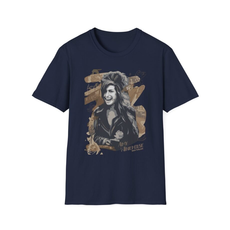 Amy Winehouse Portrait Unisex Softstyle T-Shirt
