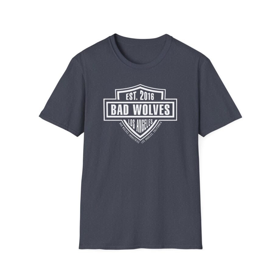 Bad Wolves Los Angeles Ca Shield Unisex Softstyle T-Shirt