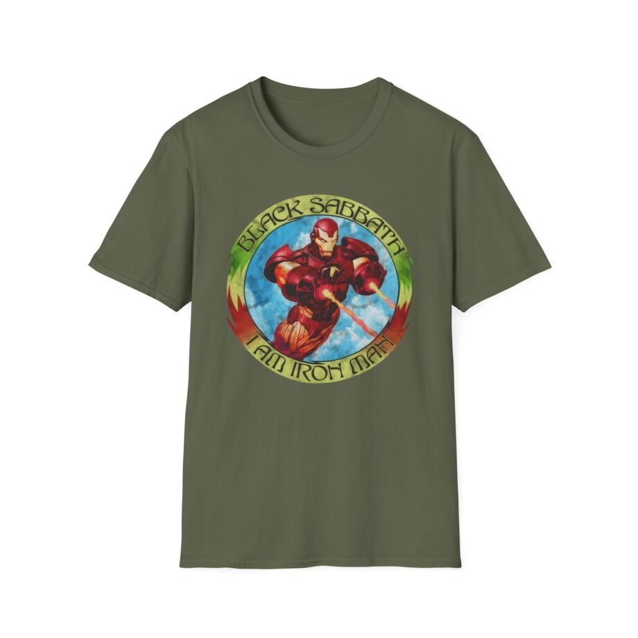 BS Iron Man Circle Unisex Softstyle T-Shirt