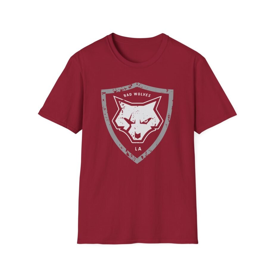 Bad Wolves Distressed Shield Unisex Softstyle T-Shirt
