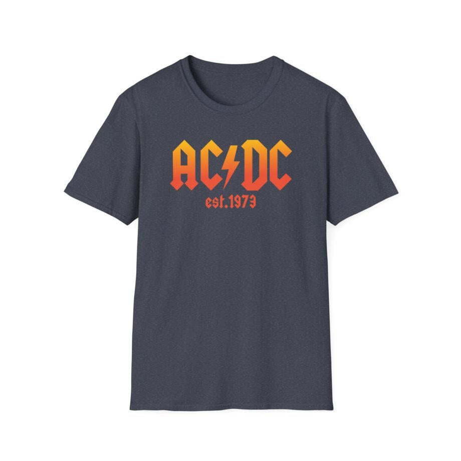 Acdc 1973 Ombr Logo Unisex Softstyle T-Shirt