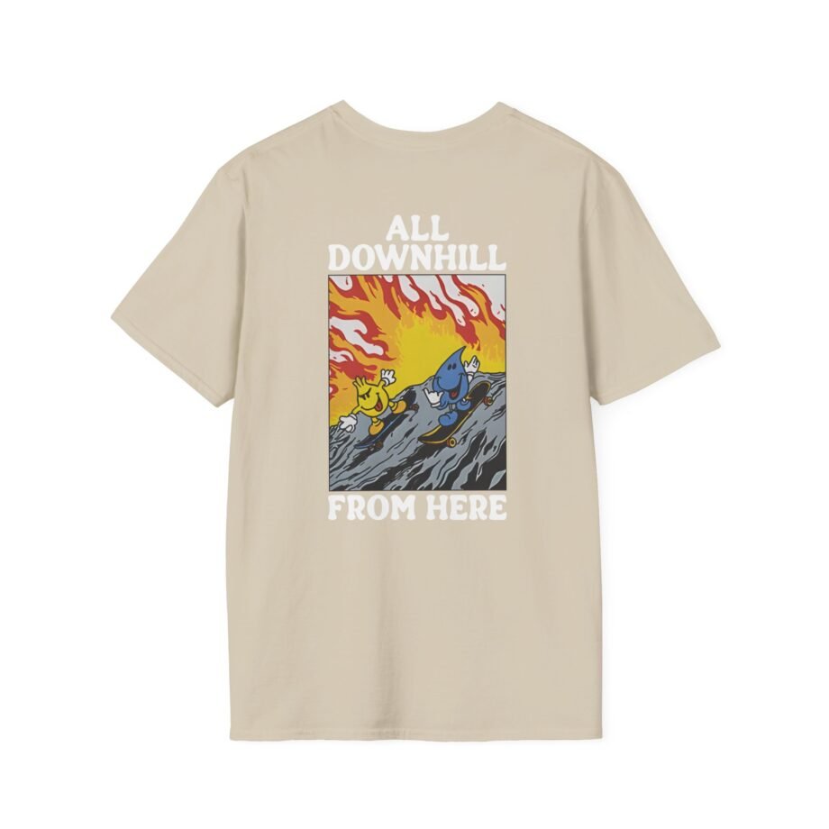 New Found Glory It’s All Downhill From Here Flame Unisex Softstyle T-Shirt